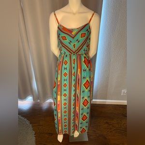 Long sheer maxi with inside short dress thin straps